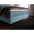 BOXSPRINGBETT 200/220 cm  in Pastellblau  - Pastellblau/Schwarz, KONVENTIONELL, Textil/Metall (200/220cm) - Esposa