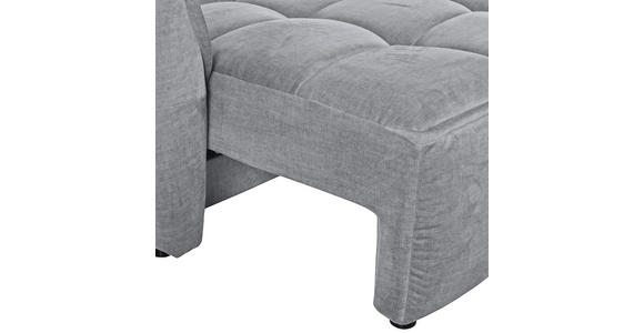 SCHLAFSOFA Flachgewebe Hellgrau  - Hellgrau/Schwarz, KONVENTIONELL, Kunststoff/Textil (250/70/118cm) - Carryhome