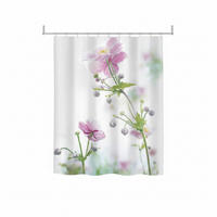 DUSCHVORHANG ANEMONE 180/200 cm  - Rosa, Basics, Textil (180/200cm) - Spirella