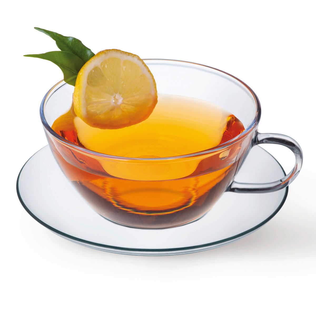 TEETASSE MIT UNTERTASSE  - Klar, Basics, Glas (0,29l) - Bohemia