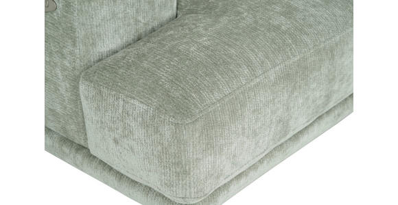 ECKSOFA Mintgrün Chenille Kopfteilverstellung, Sitztiefenverstellung  - Schwarz/Mintgrün, Design, Textil/Metall (307/243cm) - Xora