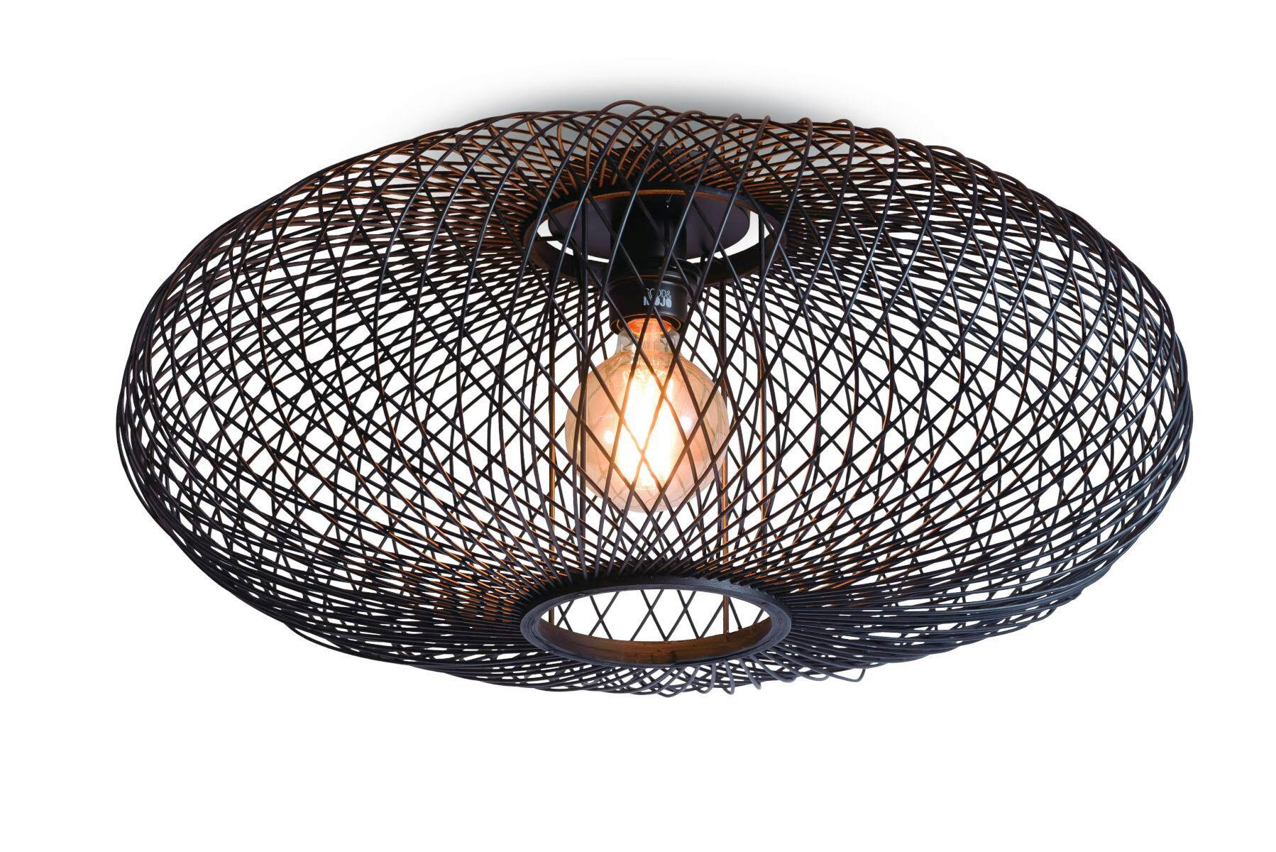 STROPNÉ SVIETIDLO, 60/25 cm  - čierna, Trend (60/25cm) - Good & Mojo