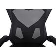 GAMINGSTUHL  in Lederlook, Netzbespannung Schwarz  - Schwarz, MODERN, Kunststoff/Textil (59/107-117/58cm) - Carryhome