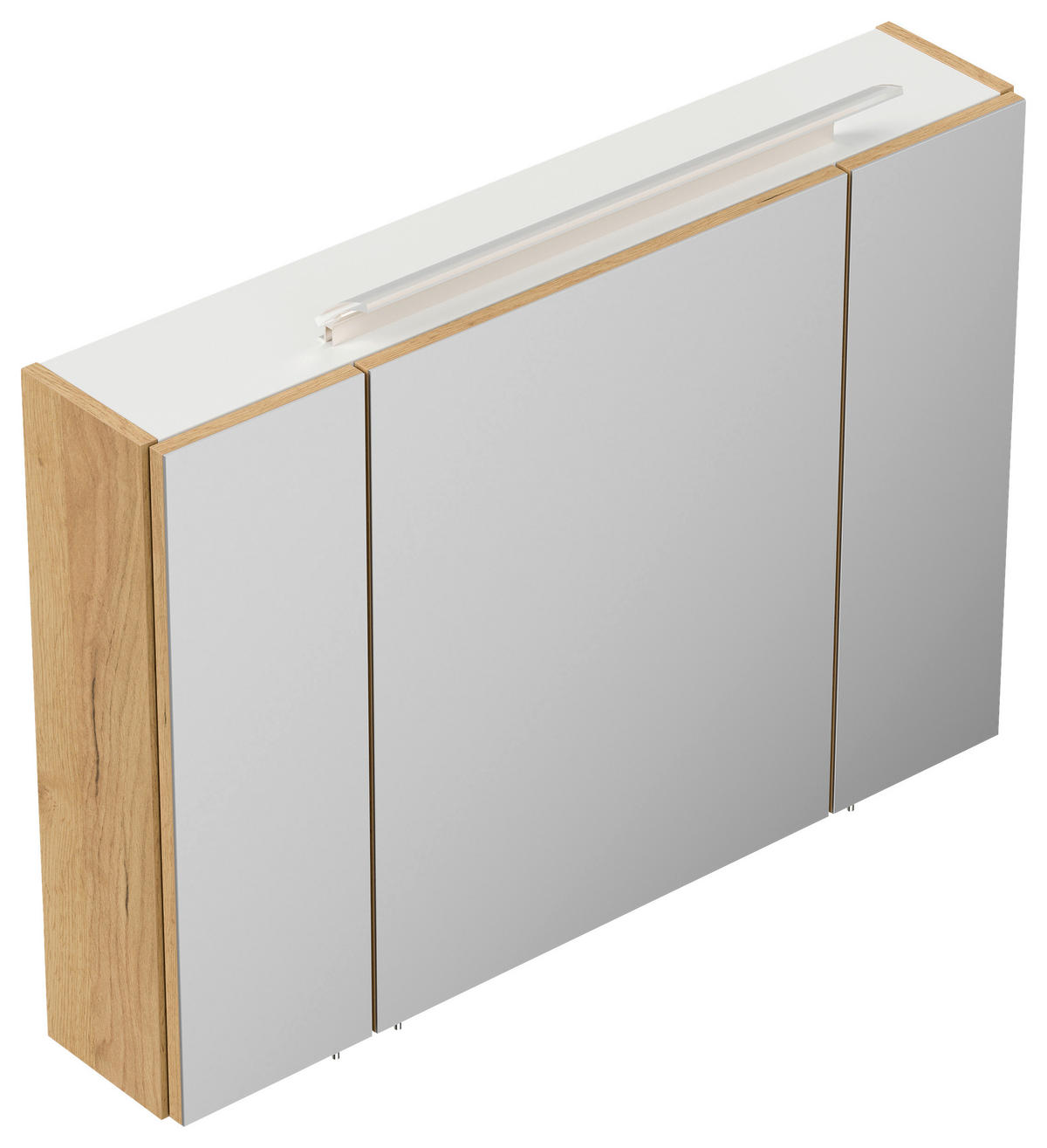 SPIEGELSCHRANK 90/62/17 cm  - Eichefarben, MODERN, Glas/Holzwerkstoff (90/62/17cm) - MID.YOU