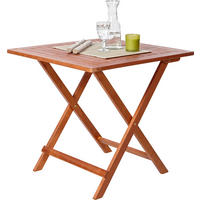 MASĂ PLIANTĂ PENTRU GRĂDINĂ 75/75/72 cm   - culoare lemn tec, Romantik / Landhaus, lemn (75/75/72cm) - Ambia Garden