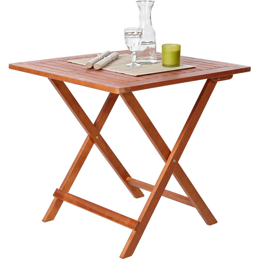 Ambia Garden ZAHRADNÍ SKLÁDACÍ STOLEK, dřevo, 75/75/72 cm