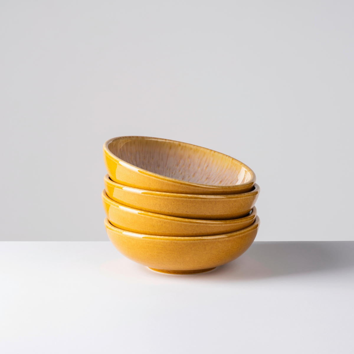 MÜSLISCHALENSET ALPENGLÜHEN  - Dunkelgelb/Braun, Basics, Keramik (18,5/6cm) - Mäser