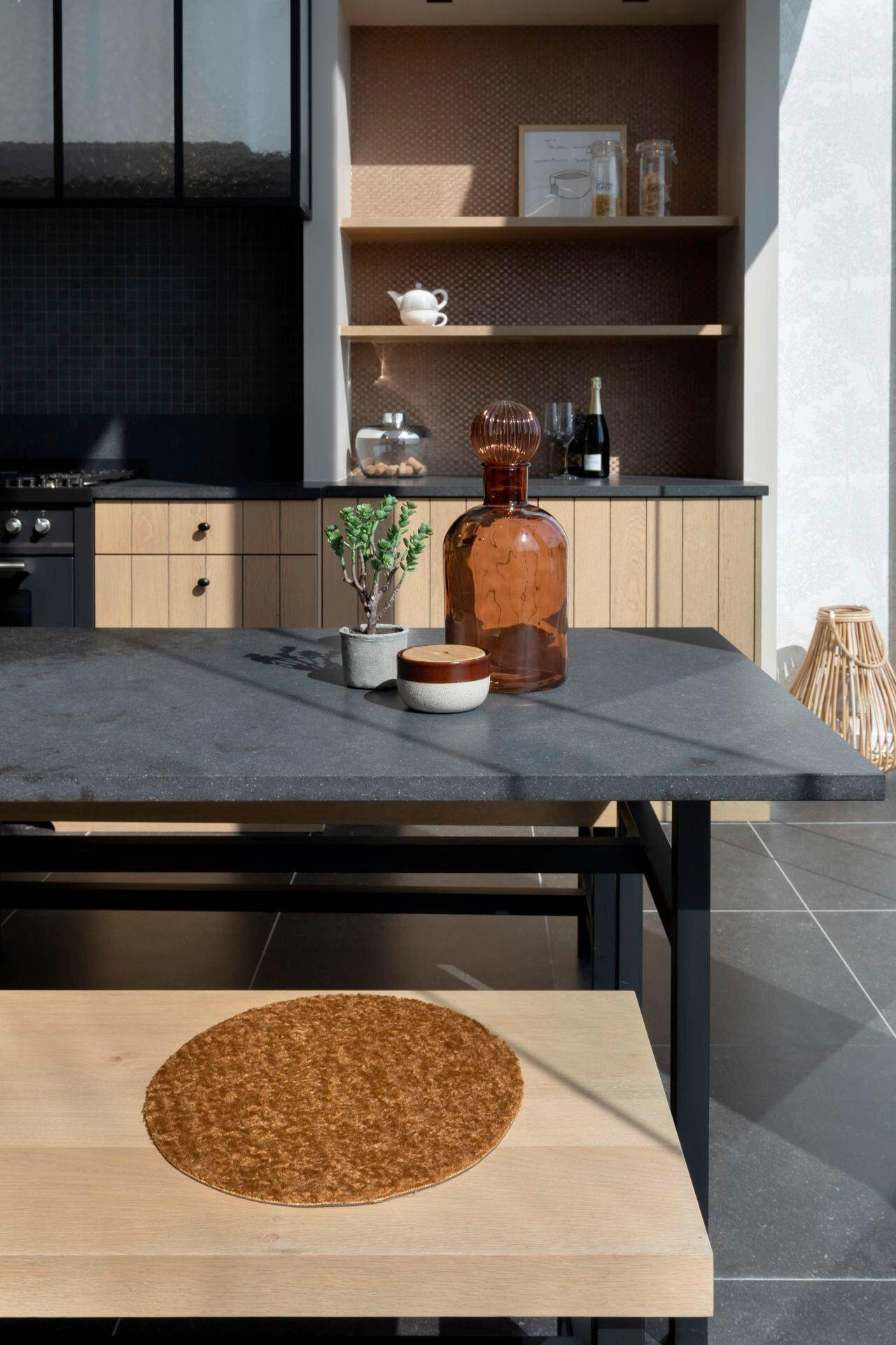 BLAZINA ZA STOL        37/2 cm        - rjava, Basics, tekstil (37/2cm)