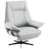 RELAXSESSEL in Leder Hellgrau  - Beige/Hellgrau, Design, Leder/Metall (92/79/82cm) - Dieter Knoll