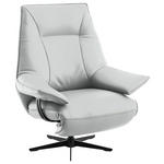 RELAXSESSEL in Leder Hellgrau  - Beige/Hellgrau, Design, Leder/Metall (92/79/82cm) - Dieter Knoll