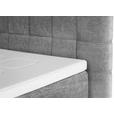 BOXSPRINGBETT 180/200 cm  in Grau  - Eichefarben/Grau, Design, Holz/Textil (180/200cm) - Esposa