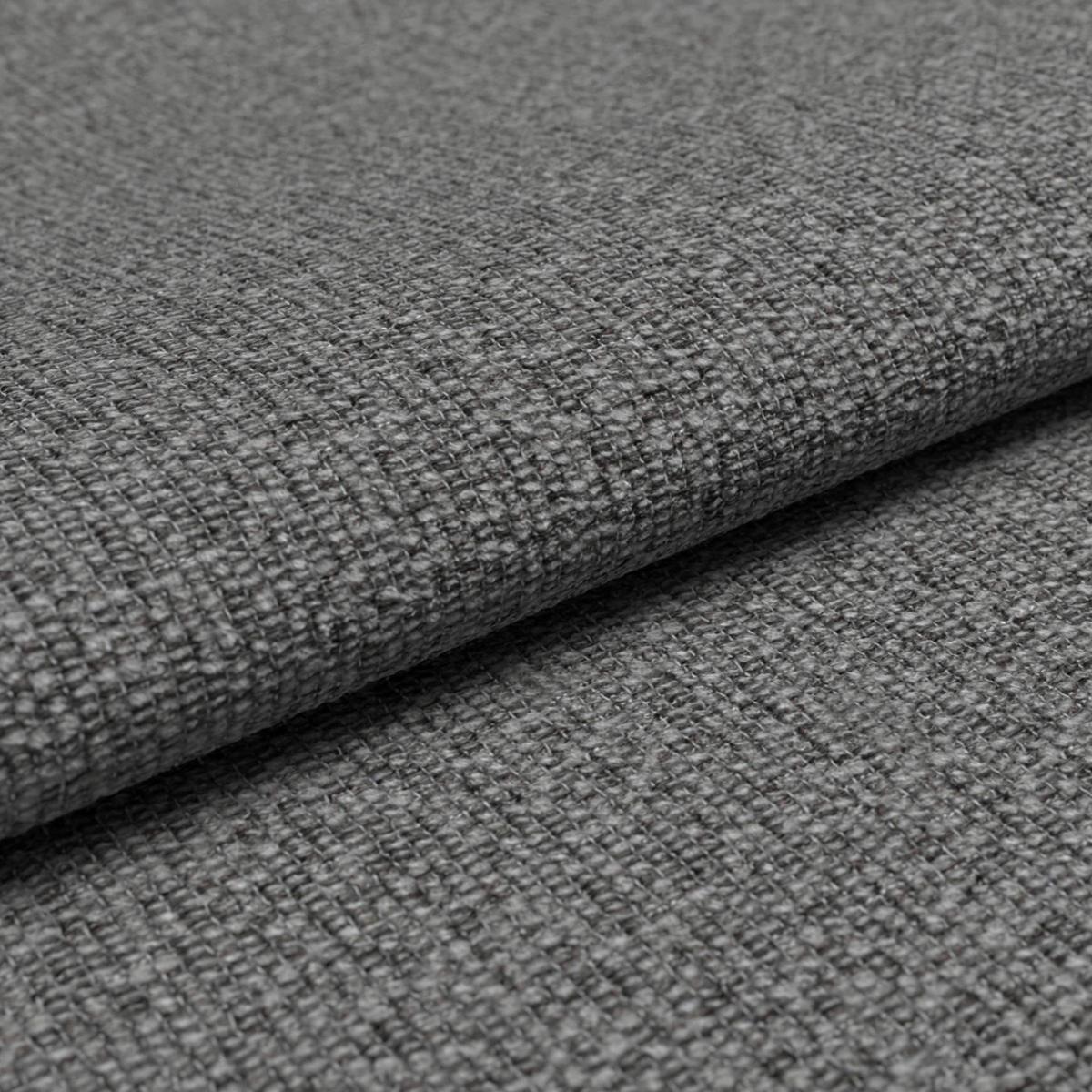 ECKSOFA  in Flachgewebe Dunkelgrau  255-365/175-224 cm  - Dunkelgrau/Schwarz, Design, Textil/Metall (255-365/175-224cm) - Dieter Knoll