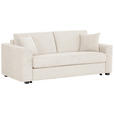 SCHLAFSOFA Webstoff Creme  - Creme/Schwarz, Design, Kunststoff/Textil (205/83/100cm) - Xora