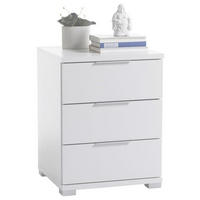 NACHTSCHRANK  - Silberfarben/Weiß, Basics (46/61/42cm) - P & B