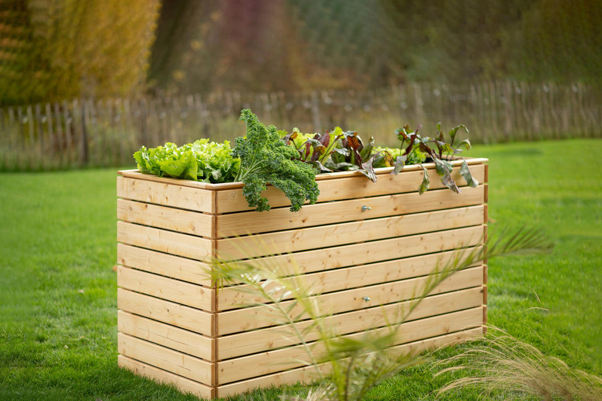 VYVÝŠENÝ ZÁHON   - farba smreka, Basics, drevo (70/90/170cm)