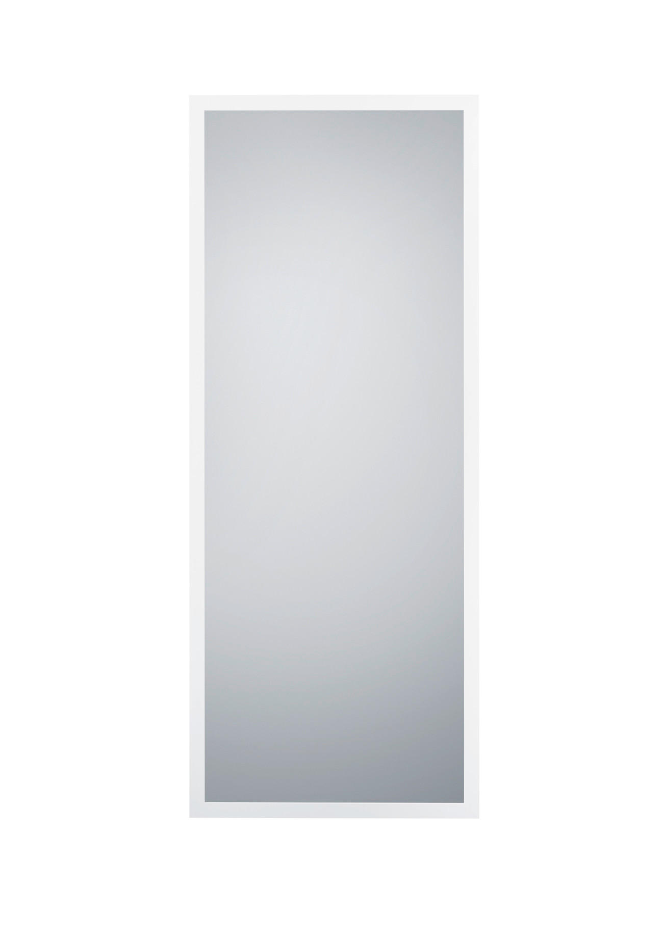 NÁSTĚNNÉ ZRCADLO 66/166/1,7 cm  - bílá, Konvenční, kompozitní dřevo/sklo (66/166/1,7cm)