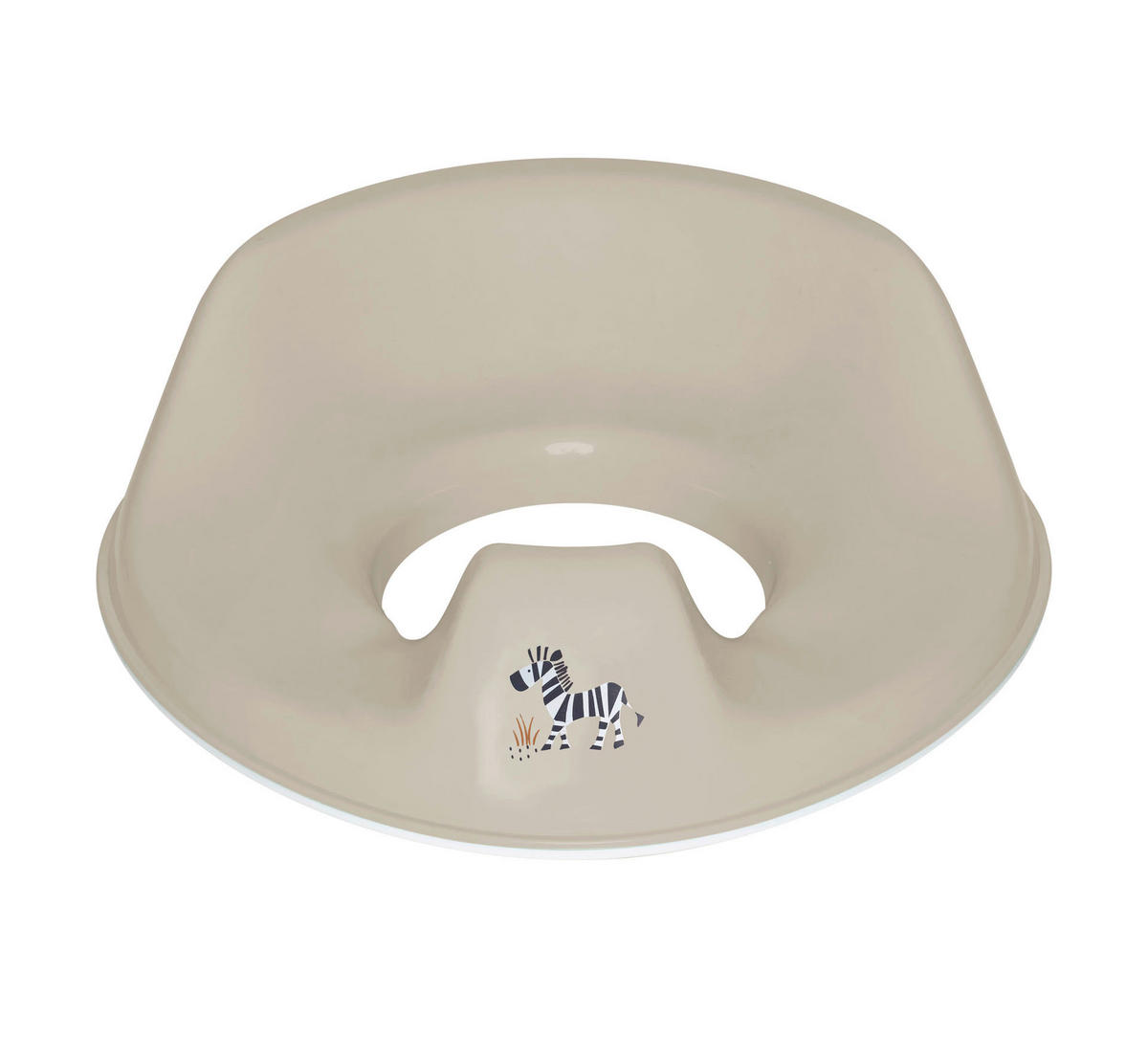 TOILETTENTRAINER Steppe  - Taupe, Basics, Kunststoff (33.5/31/11cm) - Bebe Jou