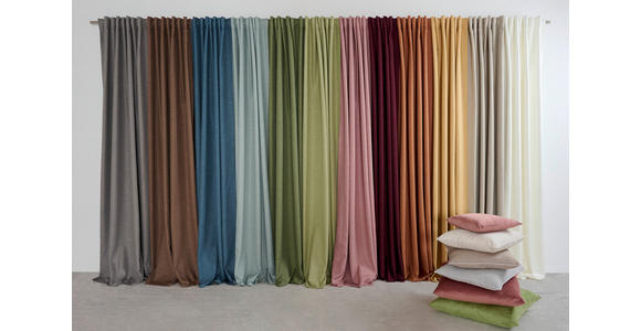 FERTIGVORHANG blickdicht  - Creme, Basics, Textil (140/255cm) - Novel
