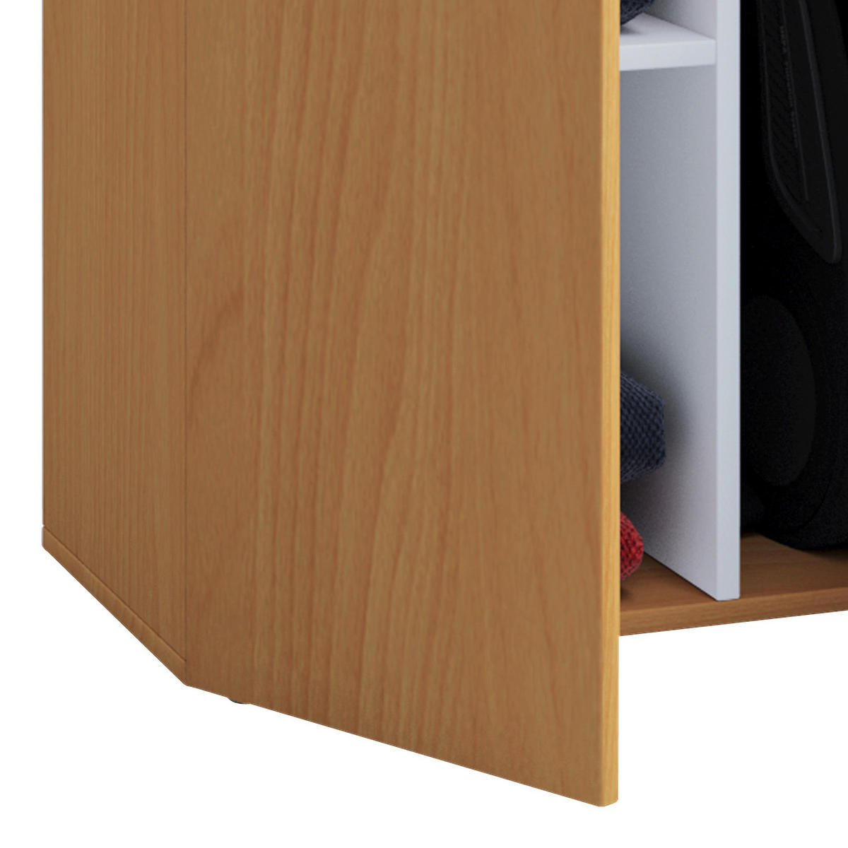 Kommode in Buchefarbe 70/105/39 cm  in Buchefarben  - Silberfarben/Buchefarben, Basics, Holzwerkstoff/Kunststoff (70/105/39cm) - MID.YOU