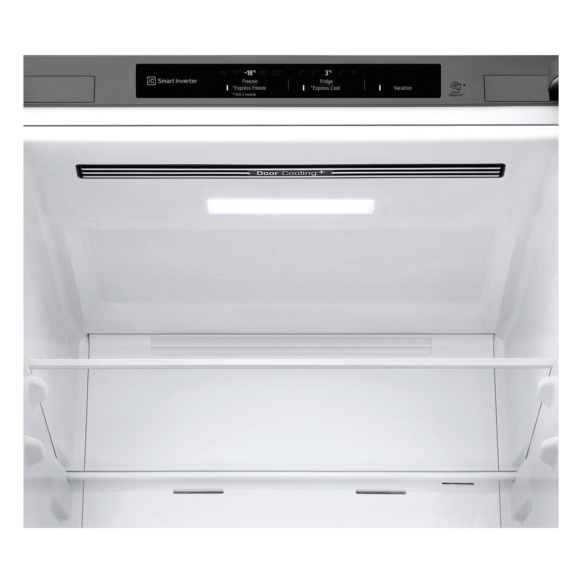 KÜHL-GEFRIER-KOMBINATION 59.5/186/67.5 cm GBV3100CPY  - Silberfarben, Trend, Glas/Kunststoff (59.5/186/67.5cm) - LG