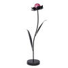 DEKOBLUME - Lila/Schwarz, Basics, Glas/Metall (31/80/21cm) - Ambia Home