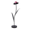 DEKOBLUME - Lila/Schwarz, Basics, Glas/Metall (31/80/21cm) - Ambia Home