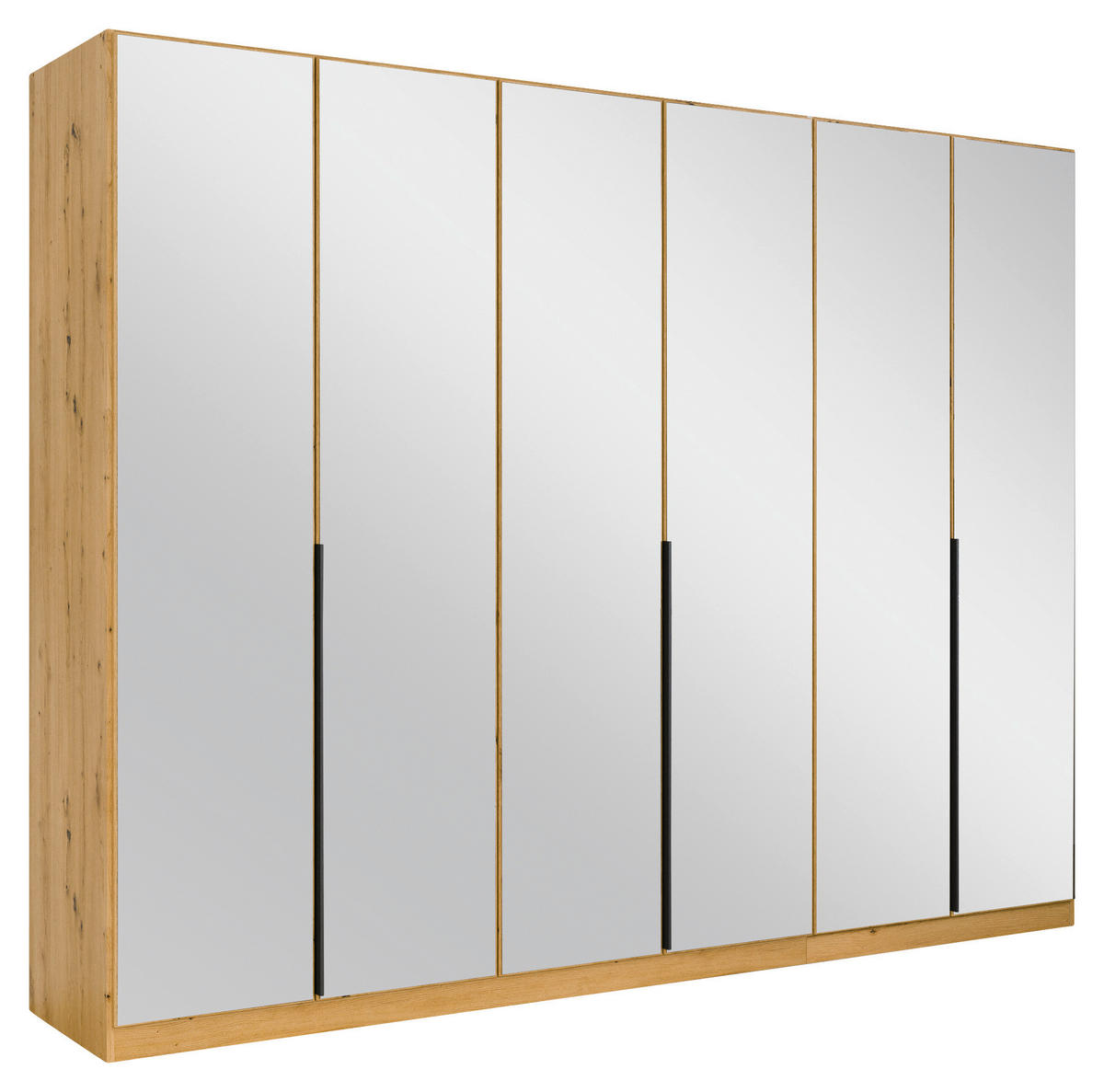 DREHTÜRENSCHRANK 271/210/54 cm 6-türig Eiche Artisan  - Eiche Artisan/Grau, MODERN, Holzwerkstoff/Metall (271/210/54cm) - Rauch Möbel