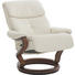 RELAXSESSEL in Leder Weiß - Creme/Braun, Design, Leder/Holz (79/83/106cm) - Himolla RELAXSESSEL in Leder Weiß - Creme/Braun, Design, Leder/Holz (79/83/106cm) - Himolla