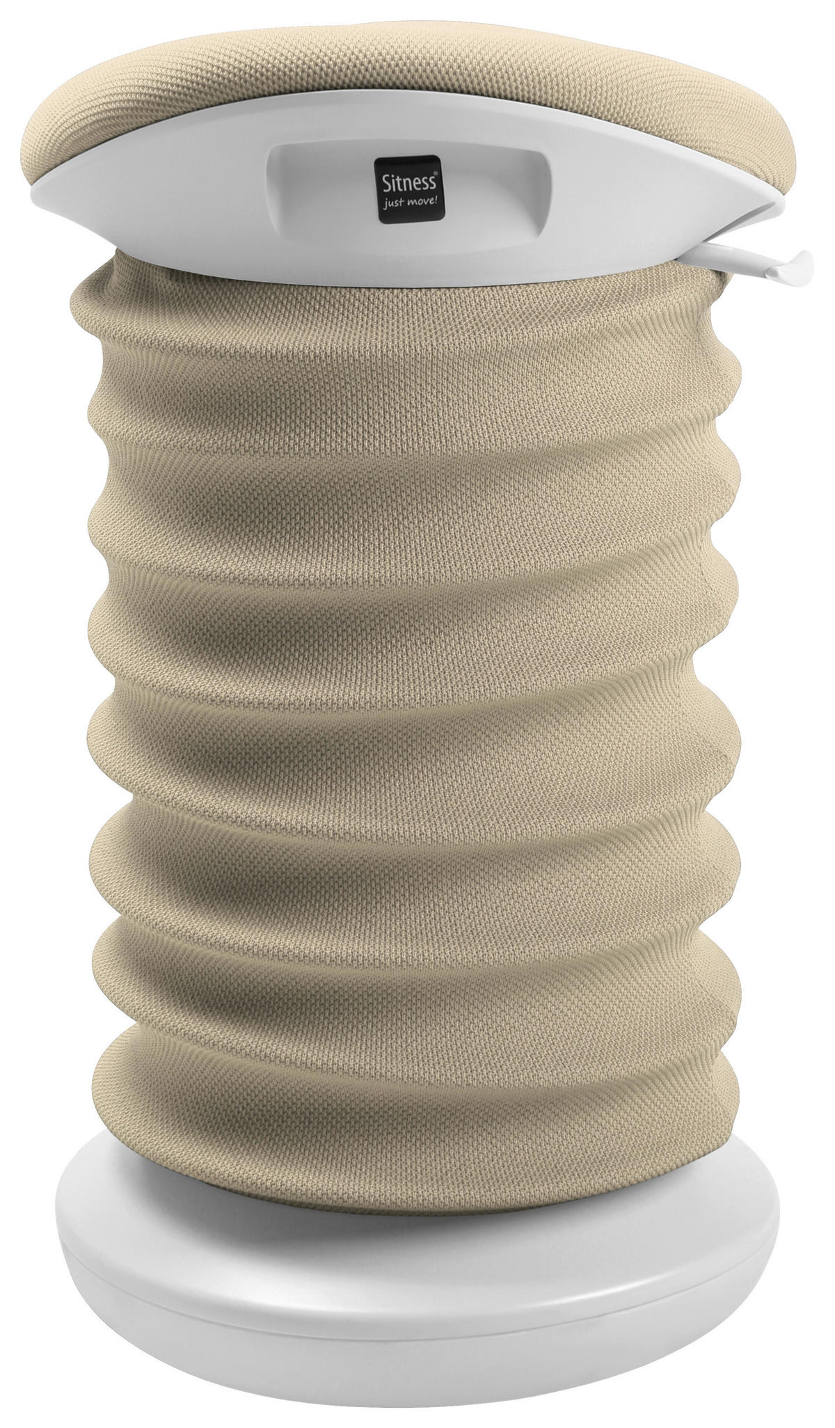 BÜROHOCKER 37,5/53-64/36 cm  - Goldfarben/Weiß, Design, Kunststoff/Textil (37,5/53-64/36cm) - Topstar