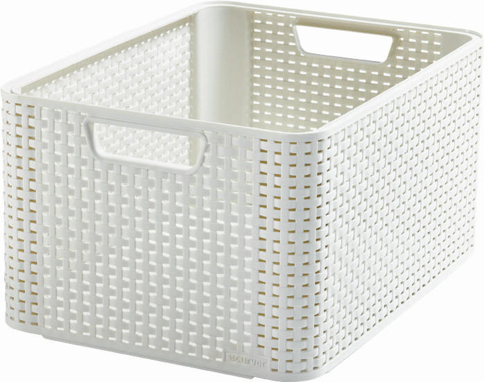 UNIVERZÁLNY KOŠÍK béžová - béžová, Basics, plast (23/43.6/32.6cm)