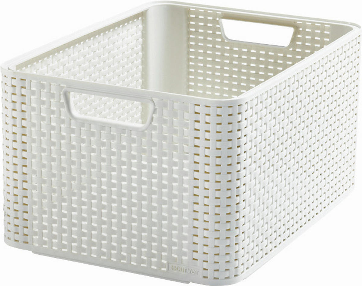 UNIVERZÁLNY KOŠÍK béžová - béžová, Basics, plast (23/43.6/32.6cm)