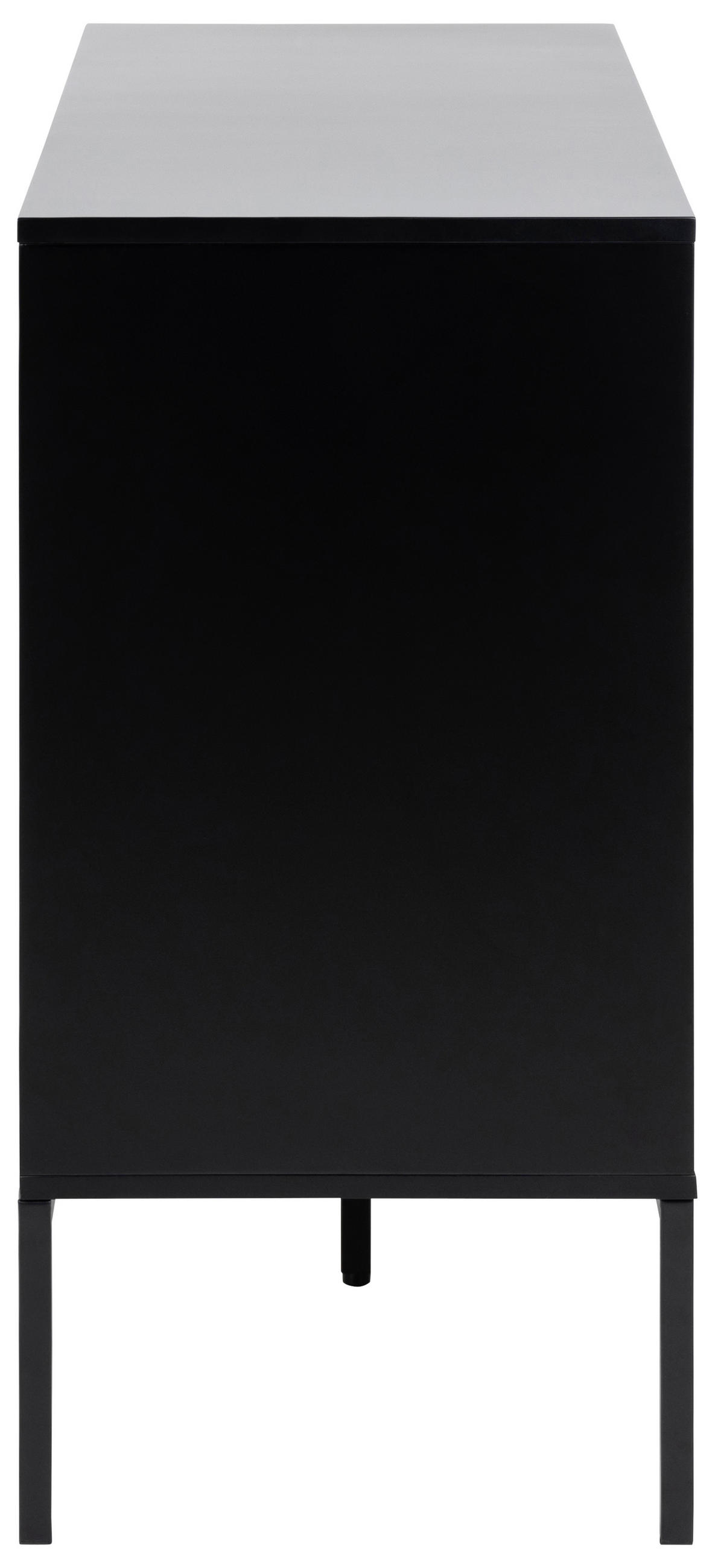 BYRÅ 120/82/40 cm  - skogsek/svart, Modern, metall/trämaterial (120/82/40cm) - Best Price
