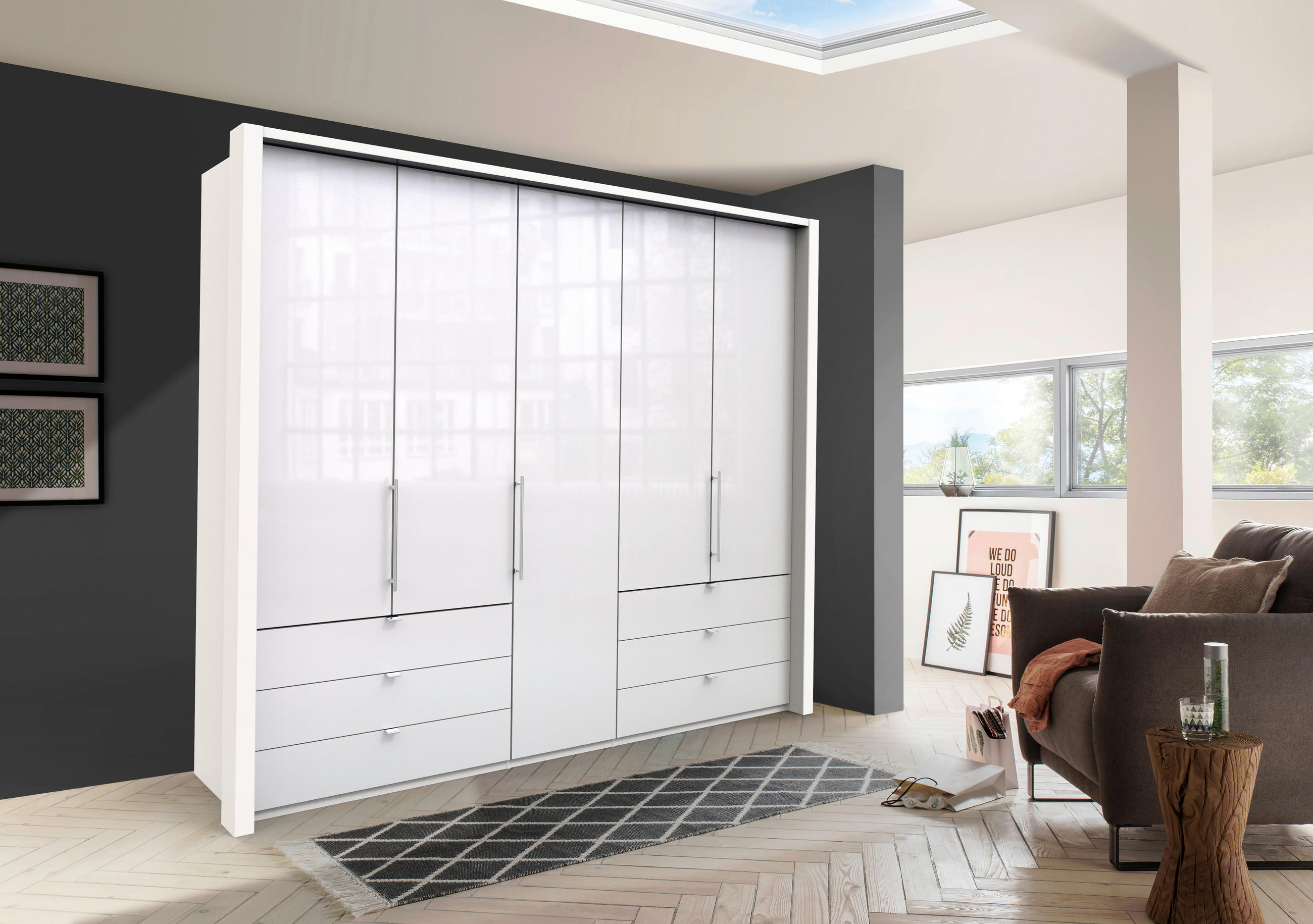 PASSEPARTOUTRAHMEN LOFT - Weiss, Konventionell, Holzwerkstoff (256/220/12cm) - Venda