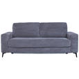 SCHLAFSOFA  in Cord Dunkelgrau  - Dunkelgrau/Schwarz, Design, Textil/Metall (204/89/98cm) - Carryhome