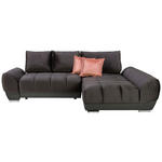 ECKSOFA in Braun, Grau  - Pink/Braun, MODERN, Textil/Metall (290/192cm) - Carryhome