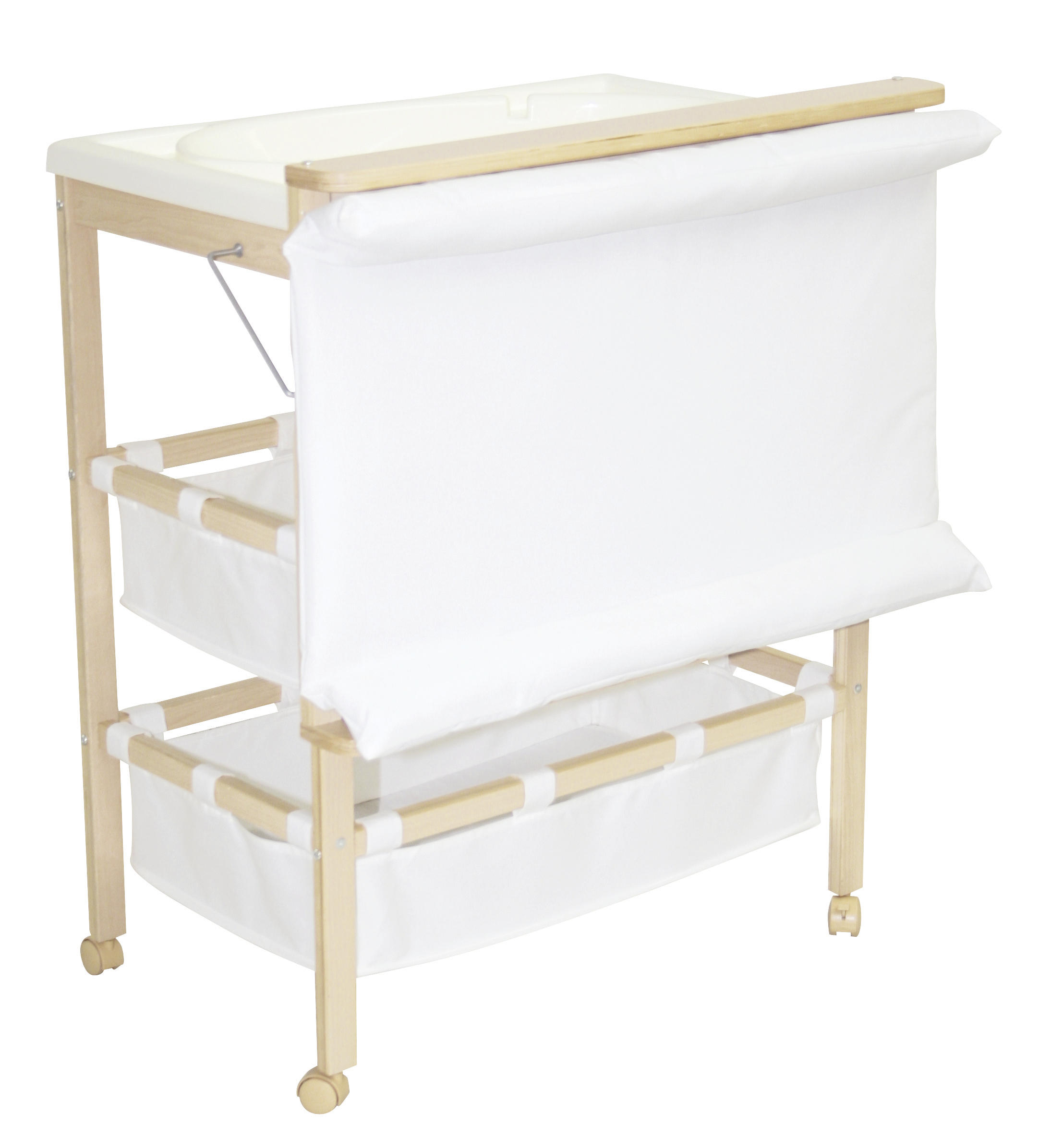 BADE-WICKEL-KOMBINATION roba Baby Pool Buchefarben, Naturfarben  - Buchefarben/Naturfarben, Basics, Holz/Holzwerkstoff (46,5/99/78cm) - Roba