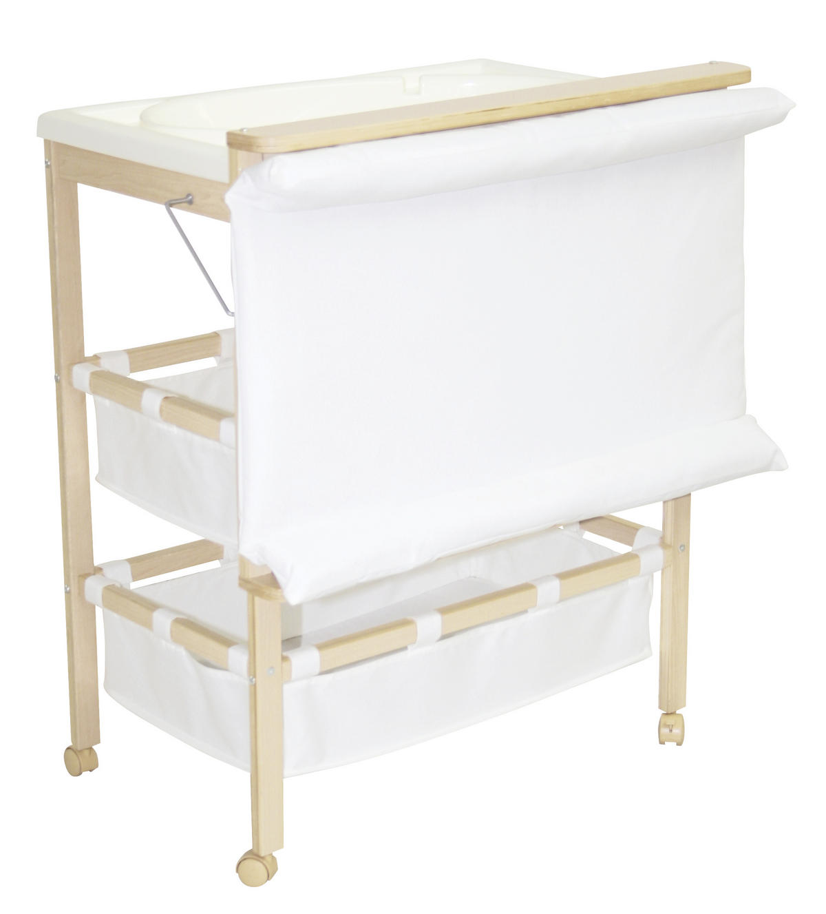 BADE-WICKEL-KOMBINATION roba Baby Pool Buchefarben, Naturfarben  - Buchefarben/Naturfarben, Basics, Holz/Holzwerkstoff (46,5/99/78cm) - Roba