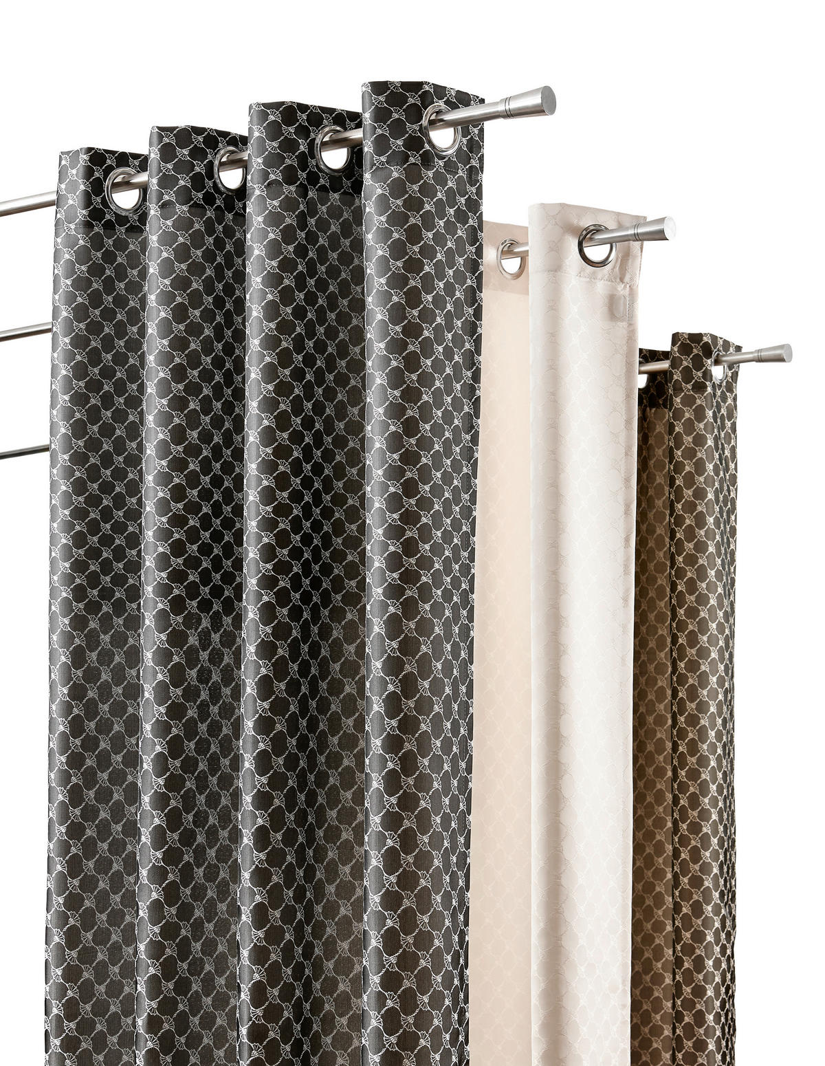 ÖSENSCHAL J-Allovers blickdicht 140/250 cm   - Naturfarben, Design, Textil (140/250cm) - Joop!