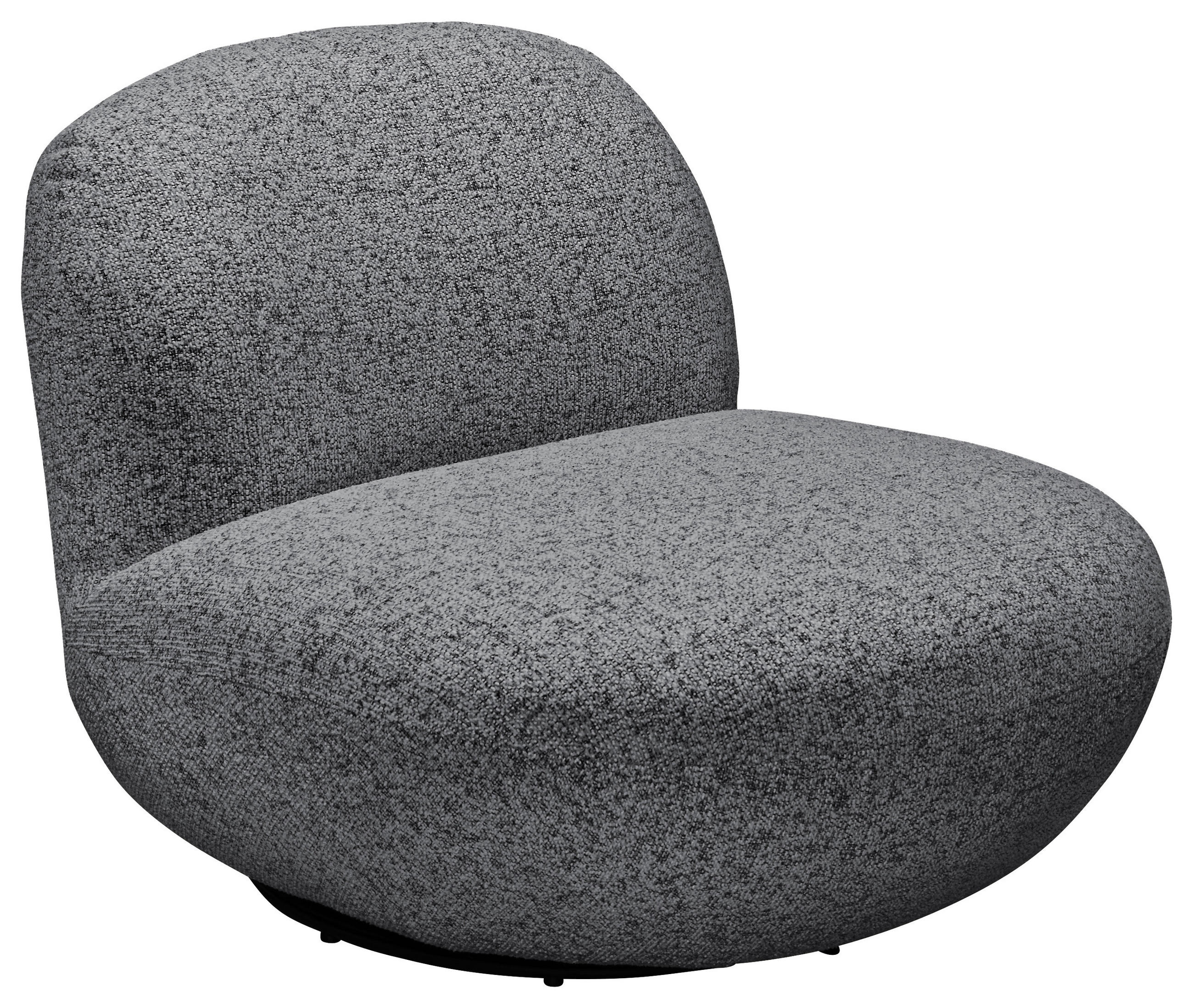 FÅTÖLJ i textil antracit  - svart/antracit, Modern, metall/textil (85/70/99cm) - MID.YOU