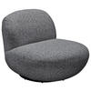 SESSEL in Webstoff Anthrazit  - Anthrazit/Schwarz, Modern, Textil/Metall (85/70/99cm) - MID.YOU