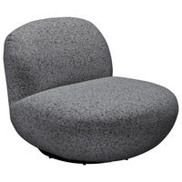 SESSEL in Webstoff Anthrazit  - Anthrazit/Schwarz, Modern, Textil/Metall (85/70/99cm) - MID.YOU