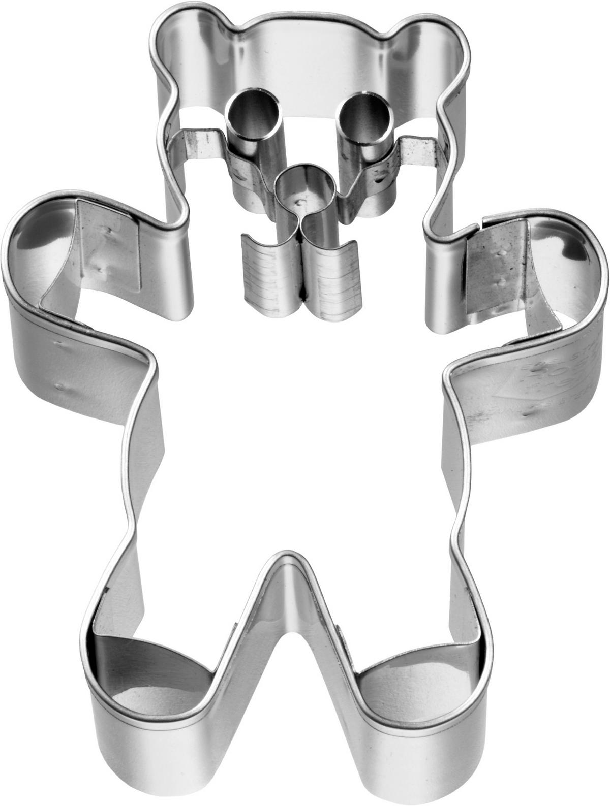 KEKSAUSSTECHFORM - Silberfarben, Basics, Metall (5,2/6,5/2,5cm) - Birkmann