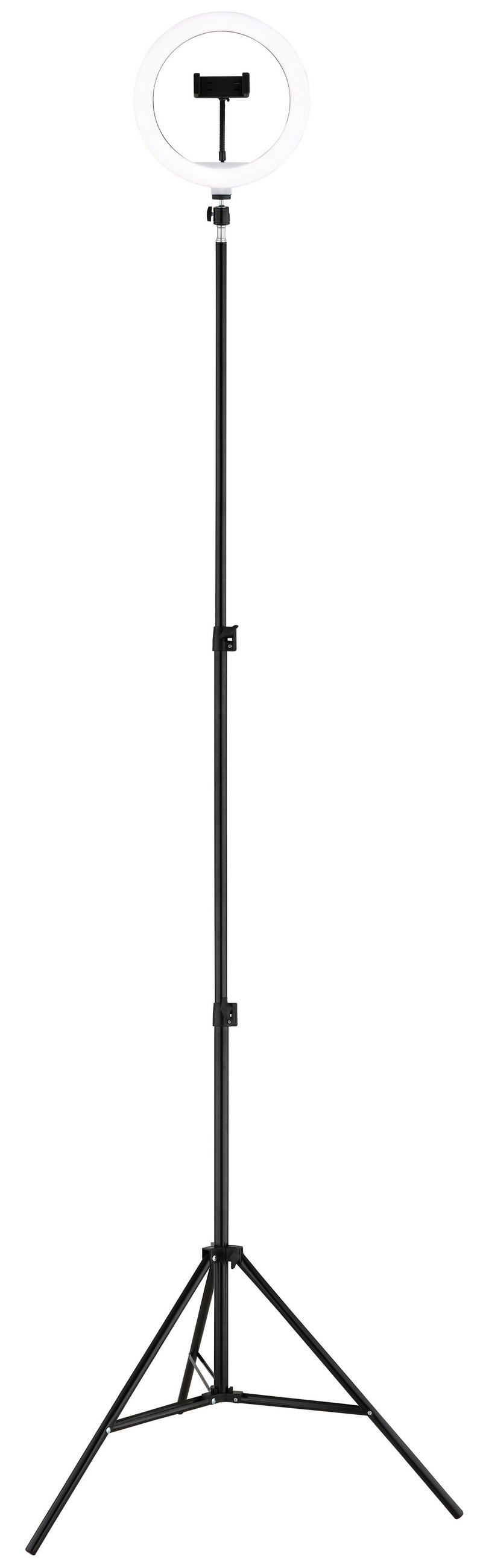 LED-STEHLEUCHTE Delgado 63/210 cm  - Opal/Schwarz, Design, Kunststoff/Metall (63/210cm) - Globo