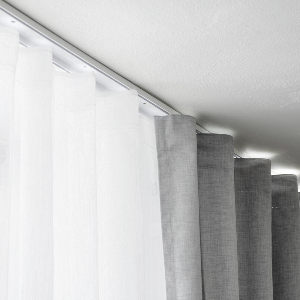GARDINSKENA - vit, Basics, metall (250cm)