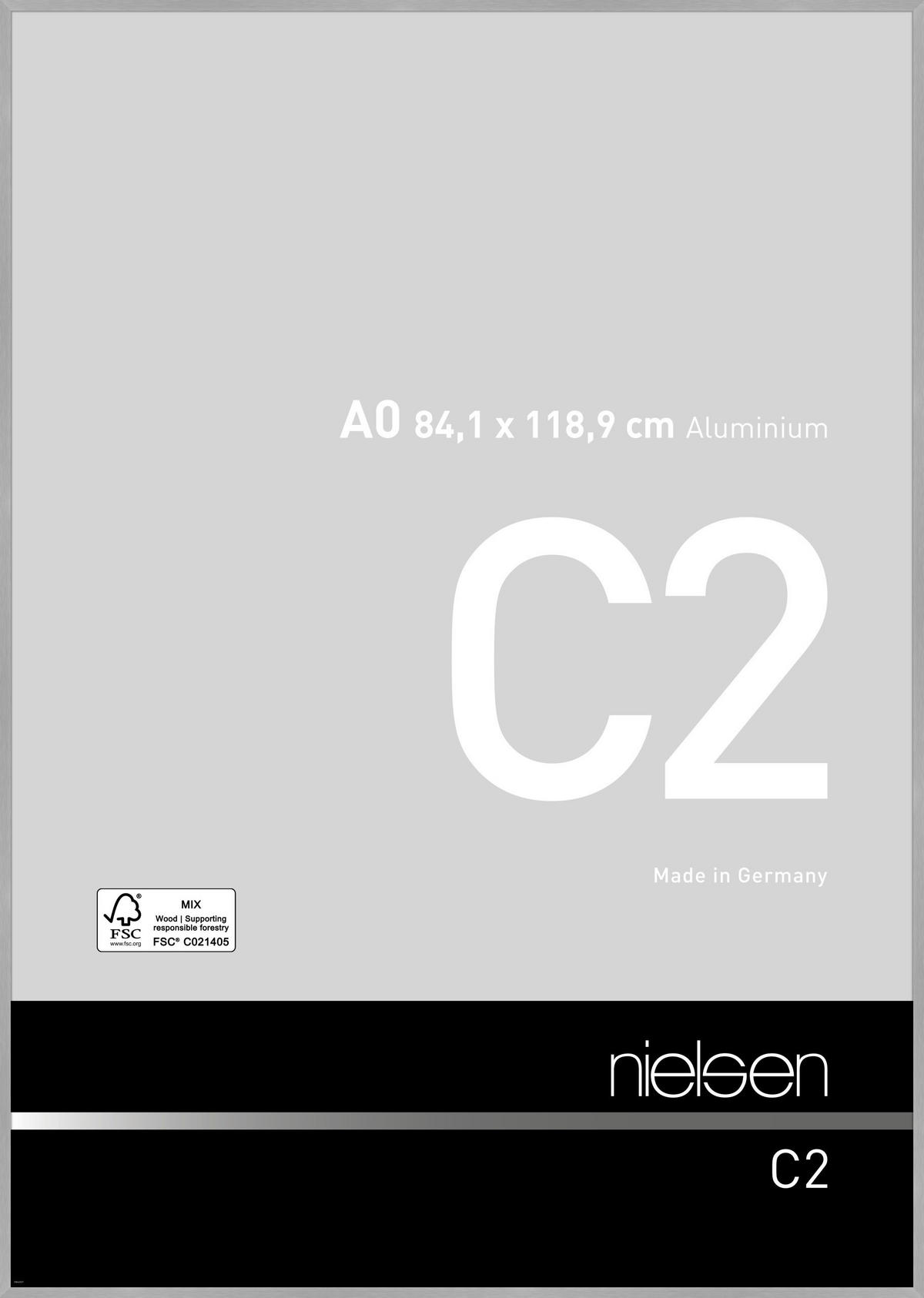 BILDERRAHMEN 86,1/120,9/2 cm  - Silberfarben, Basics, Metall (86,1/120,9/2cm)