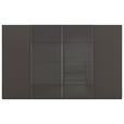 SCHWEBETÜRENSCHRANK 361/223/68 cm 4-türig Graphitfarben  - Chromfarben/Graphitfarben, KONVENTIONELL, Glas/Holzwerkstoff (361/223/68cm) - Novel