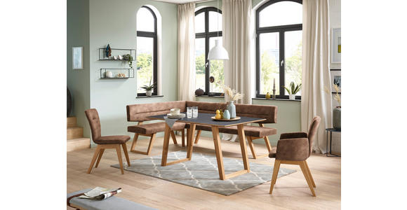 ARMLEHNSTUHL in Holz, Textil Cognac - Cognac, KONVENTIONELL, Holz/Textil (57/91/66cm) - Dieter Knoll