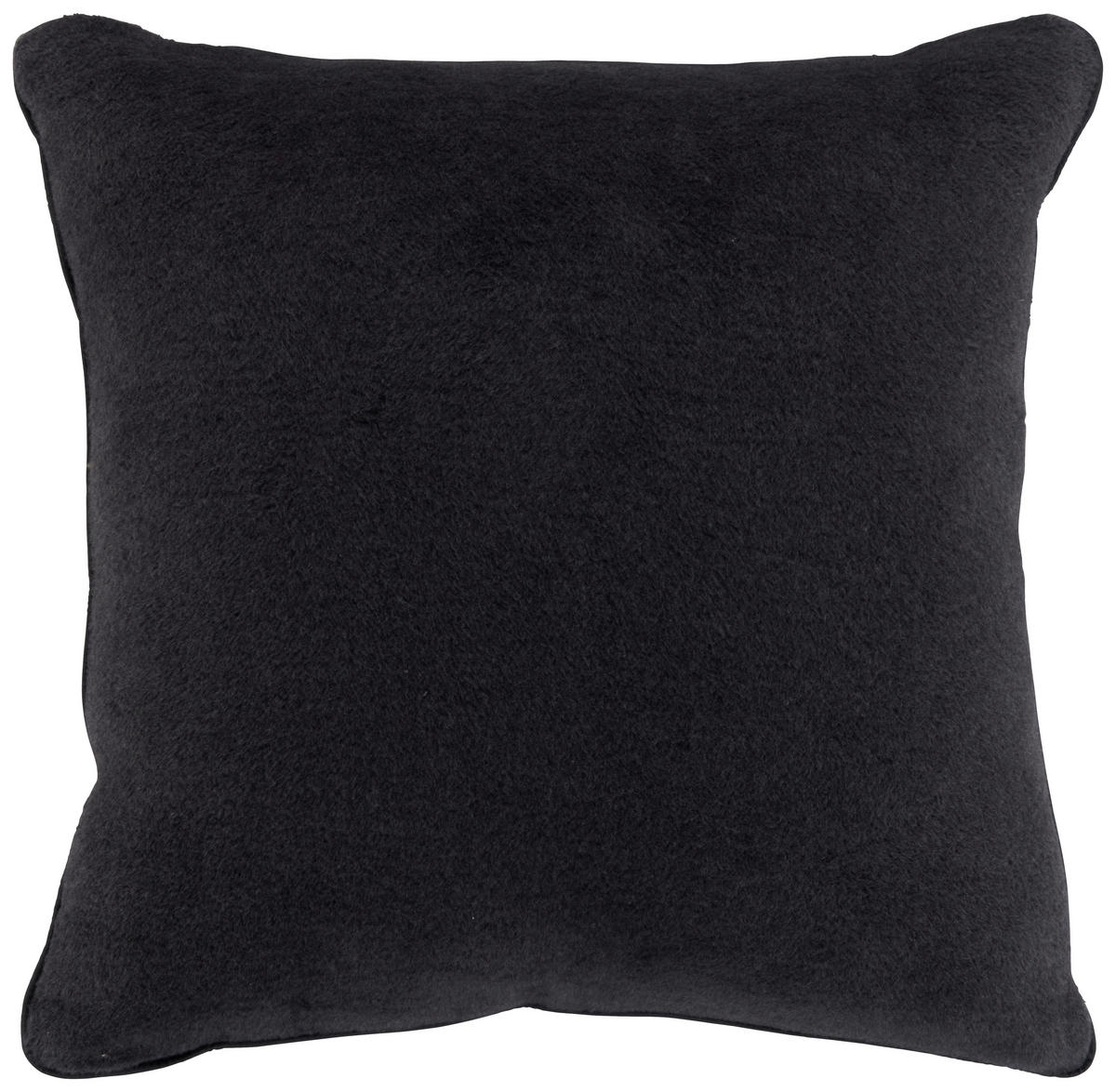 ZIERKISSEN  45/45 cm   - Anthrazit/Silberfarben, Konventionell, Textil (45/45cm) - Novel