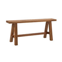 SITZBANK 110/45/27 cm Eichefarben Wildeiche massiv  - Eichefarben, Design, Holz (110/45/27cm) - Hasena