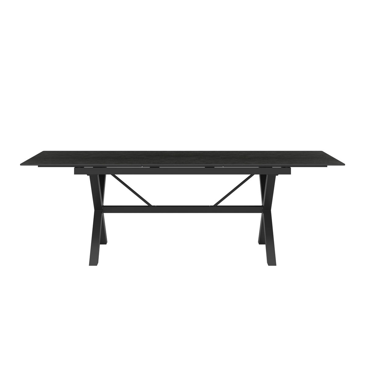 GARTENTISCH 180 -240/89/75 cm  - Anthrazit/Grau, MODERN, Kunststoff/Metall (180 -240/89/75cm) - Amatio